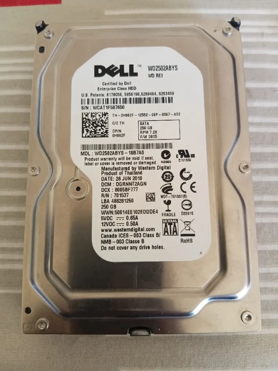 HD DELL 250GB