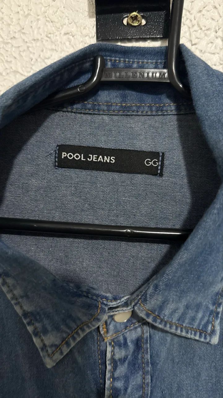 Camisa jeans seminova  - Foto 3