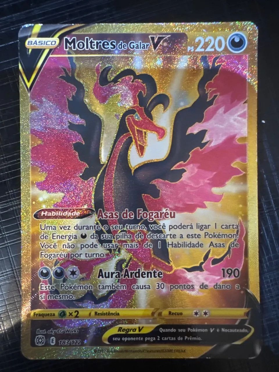 Carta Pokémon|Moltres de Galar Vmax 
