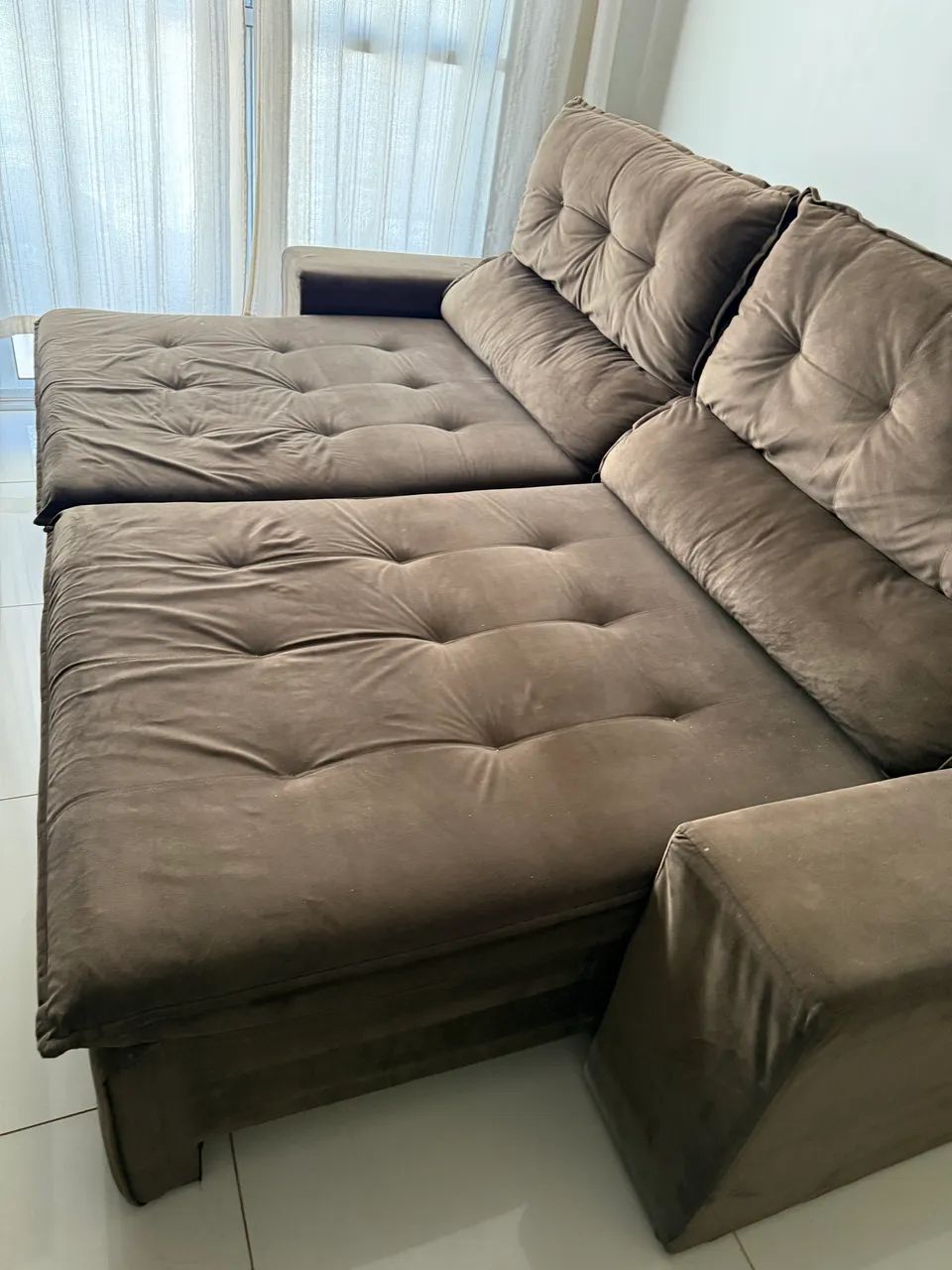Vendo sofá retrátil 2,50 (PARCELO NO CARTÃO) - Foto 3