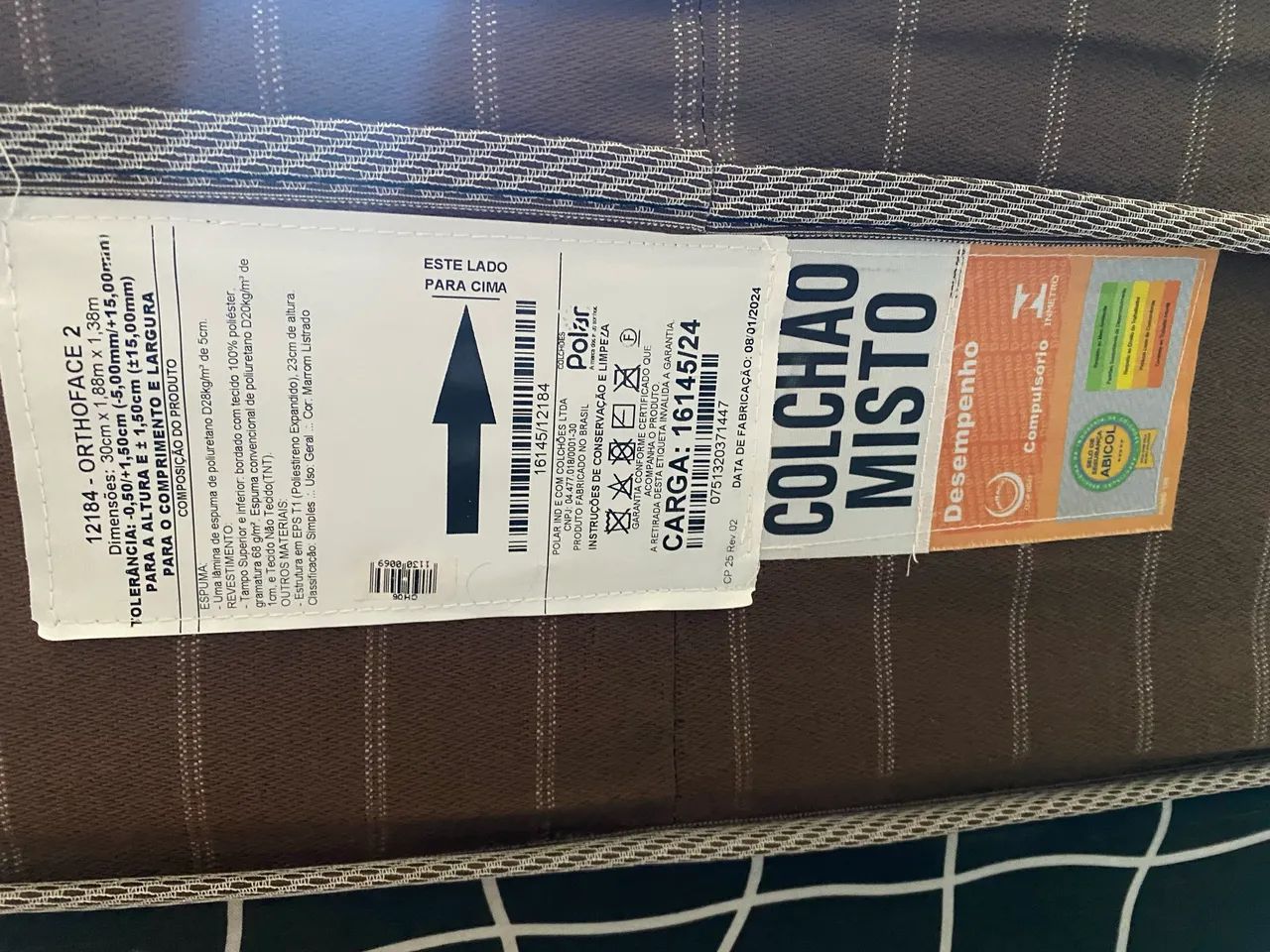 ? Cama Ortopédica Usada - R$ 630 | Pix  - Foto 4