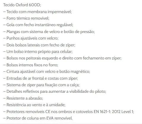 Jaqueta LS2 Serra Lady Evo Preta FEMININA (Impermeável - Tamanho M - Foto 4