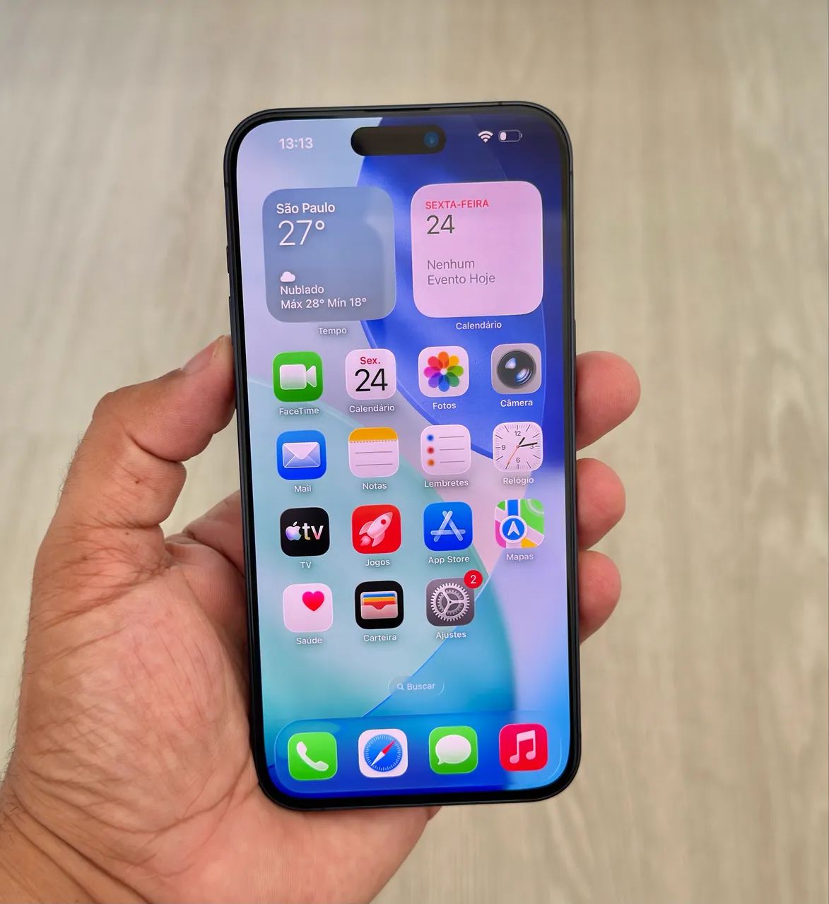 iPhone 15 pro Max 256gb azul titanium - Celulares e Smartphones