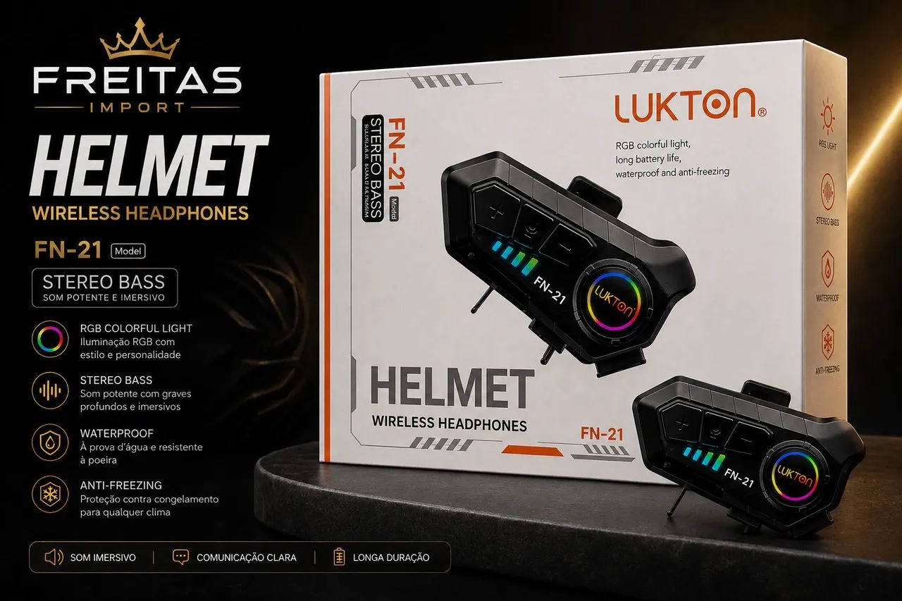 Fone para capacete de moto 