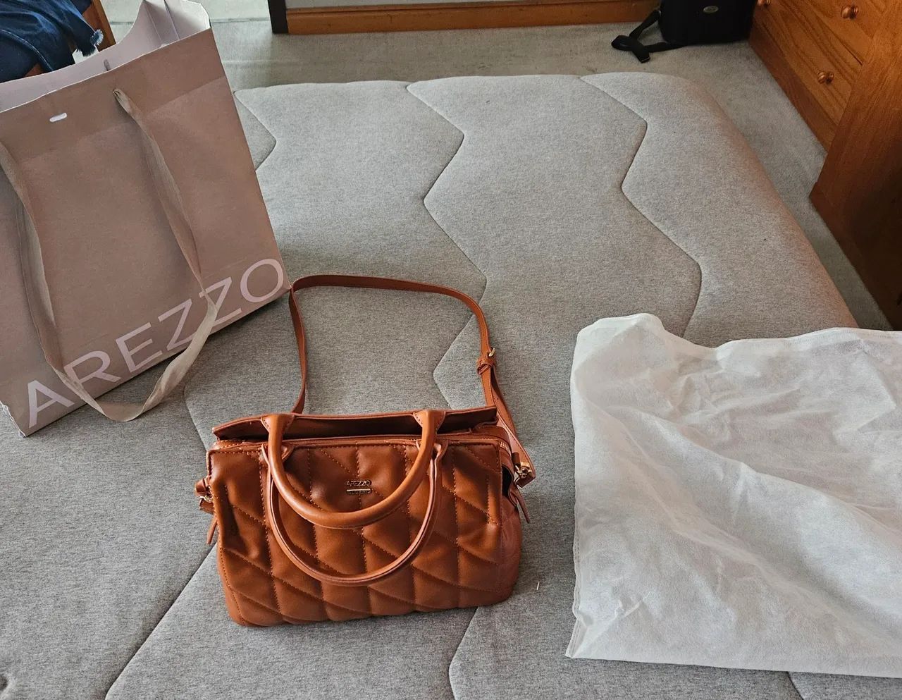 Bolsa Arezzo Nova caramelo em matelasse  - Foto 2