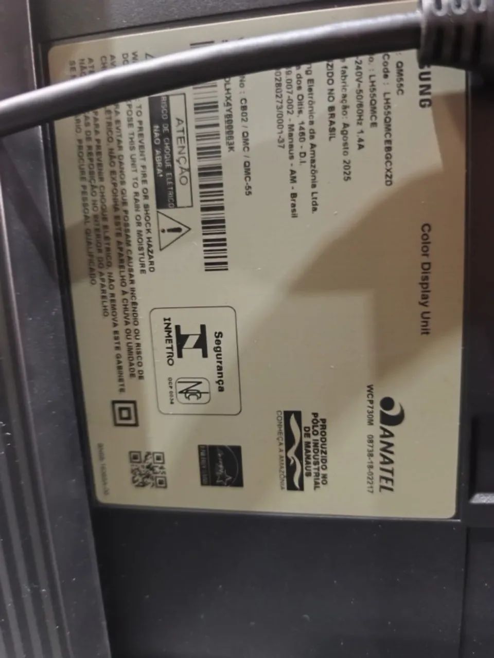 Monitor Display 55 Samsung QM55C #4 - Foto 3