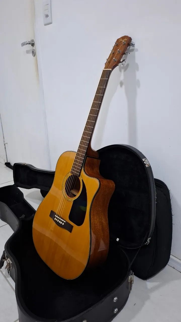 Violão Acústico Fender Classic Design Cd-60ce com case! - Foto 5