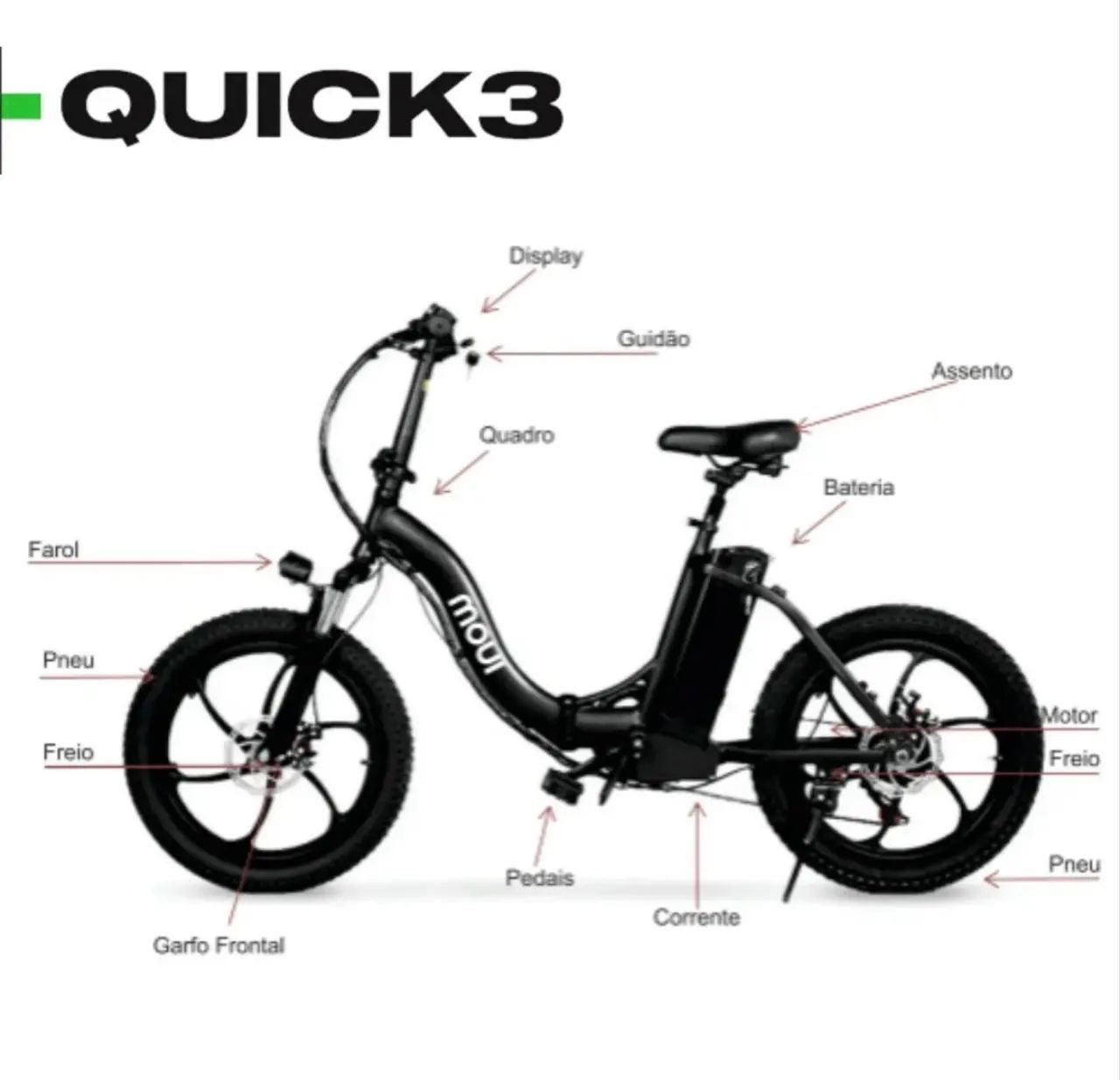 Bicicleta Elétrica Movi Quick 3  - Foto 3