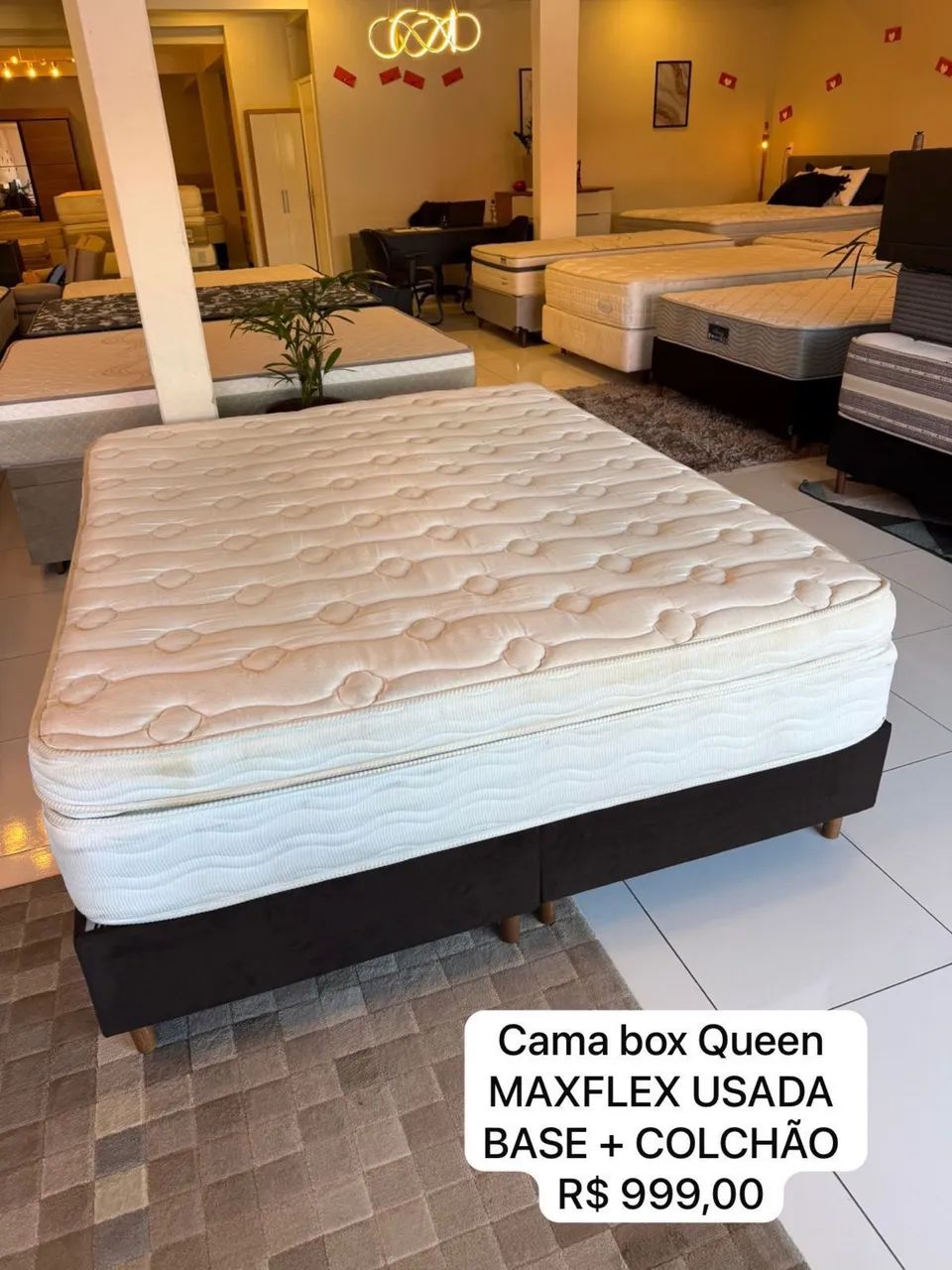 Cama box Queen MAXFLEX USADA TOP - ENTREGAMOS 
