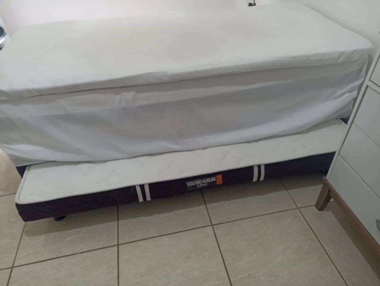 ColchoBox Solteiro com cama auxiliar 
