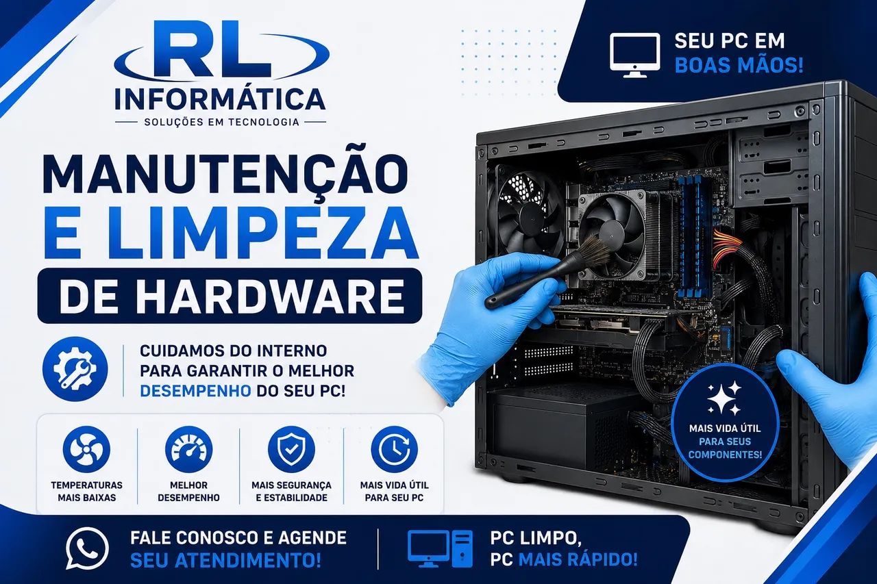 Manutenção e limpeza de hardware 