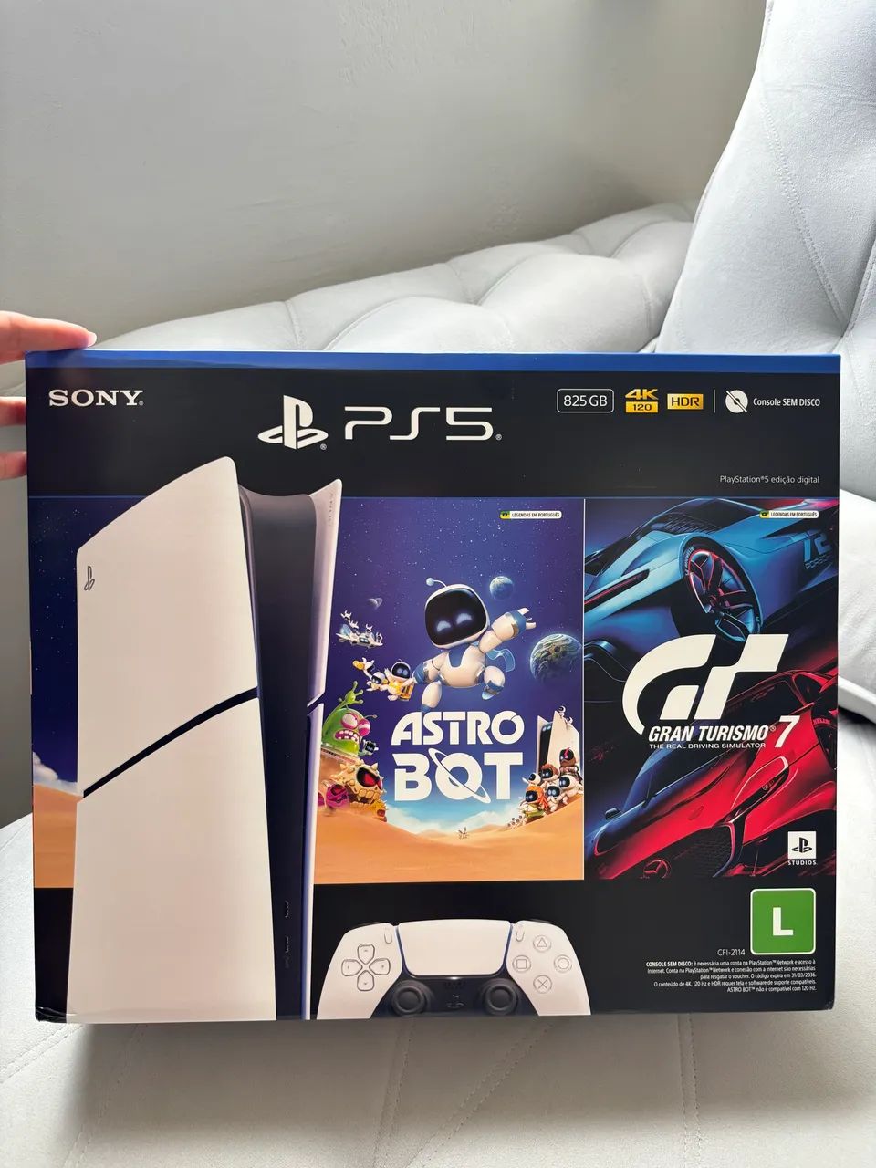Ps5 slim digital NOVO LACRADO COM GARANTIA DE 1 ANO 2 JOGOS 