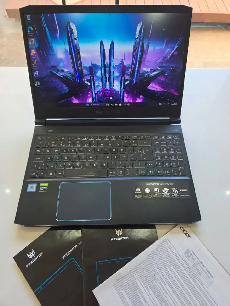 Notebook Gamer Acer Predator Core i7 Com 32 GB De Ram GTx 1660 Ti Com Caixa Manual e NF - Foto 2