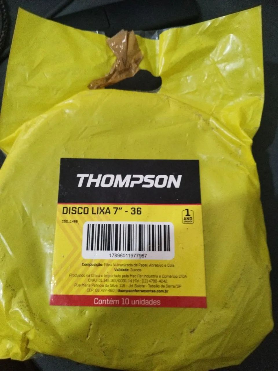 20 DISCOS LIXA 7" - 36 THOMPSON