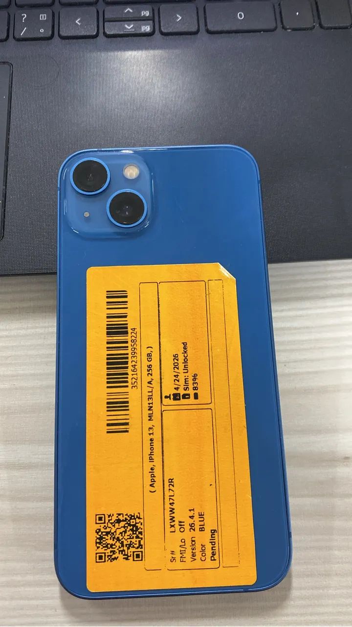 Iphone 13 - 256GB (Azul) TODO ORIGINAL - Celulares e Smartphones