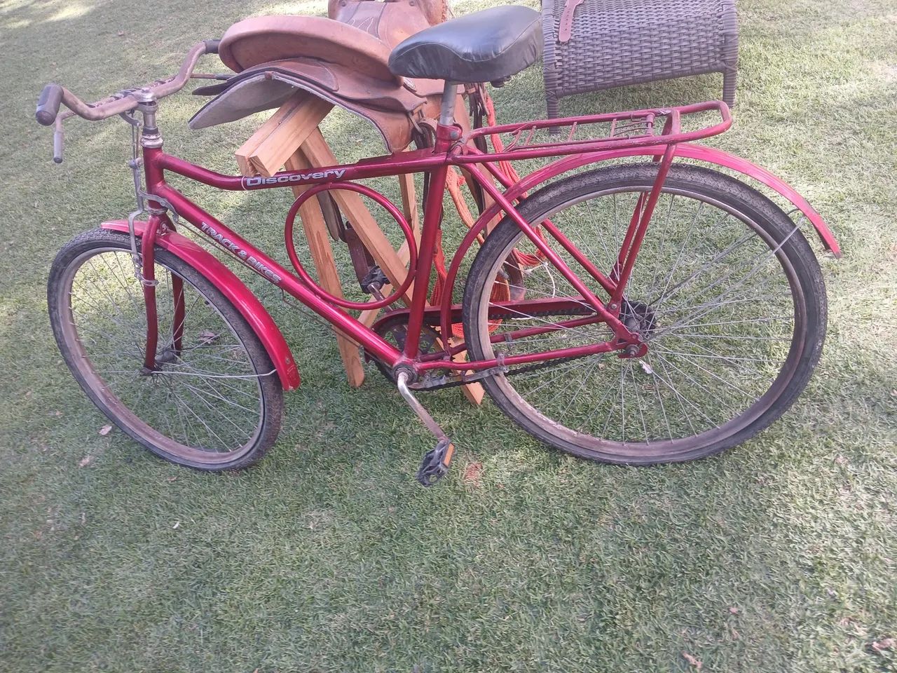 Bicicleta barra circular retrô.