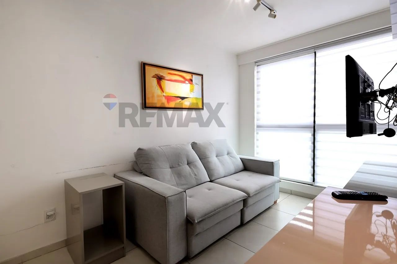 Apartamento mobiliado e equipado com 55m com 2 quartos, sendo 1 suíte, área de serviço, wc - Foto 4