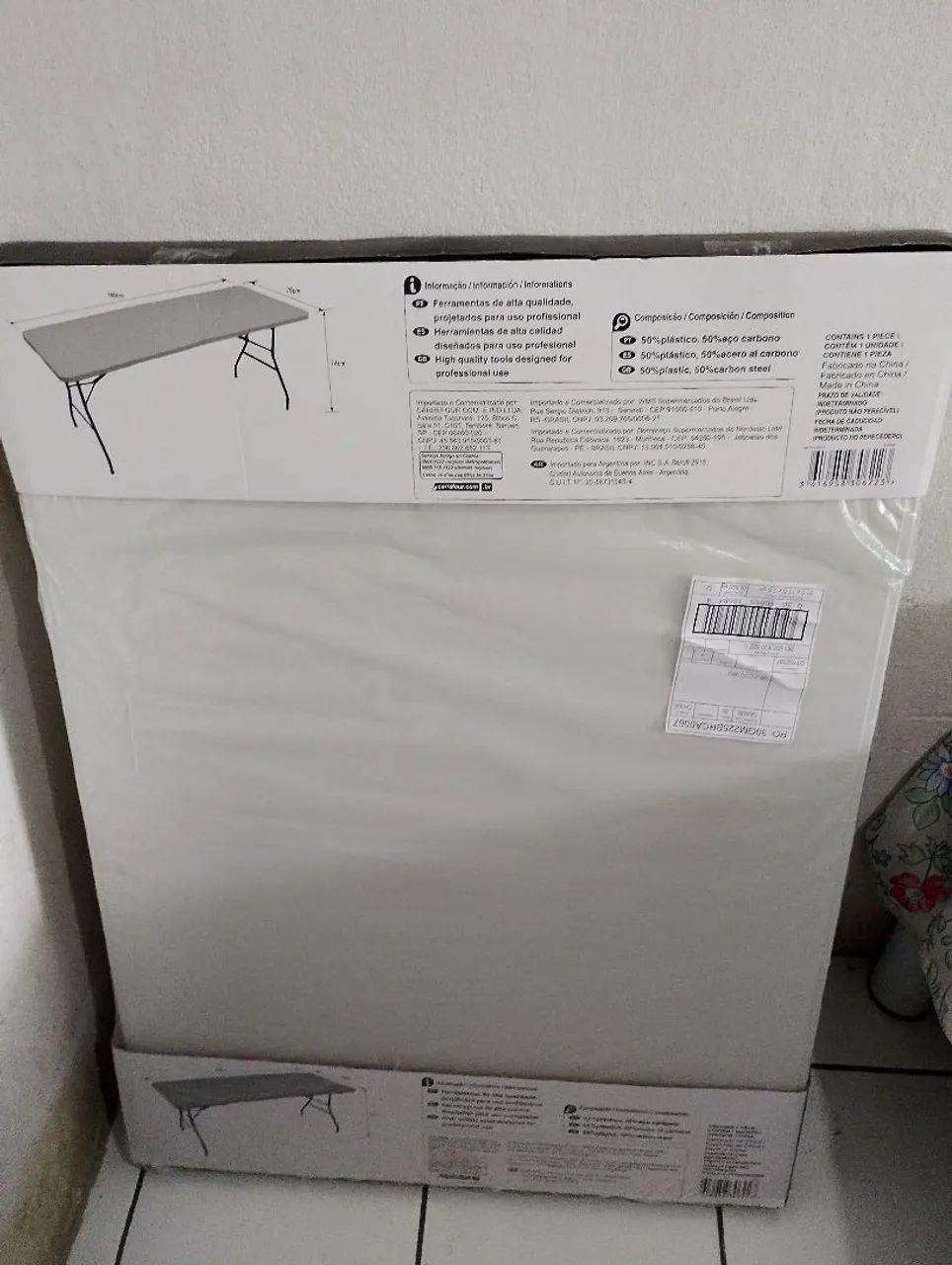 MESA DOBRÁVEL 1,80 MT