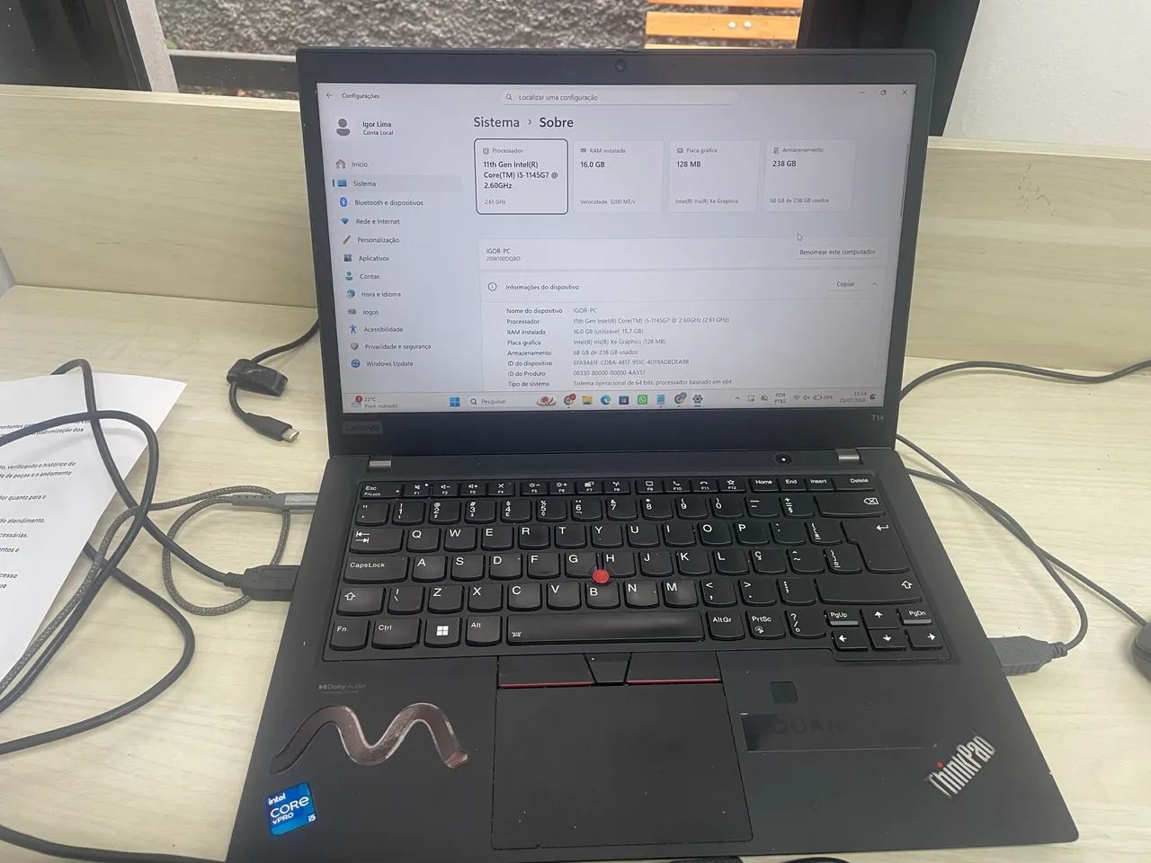 Thinkpad T14 i511  - Foto 3