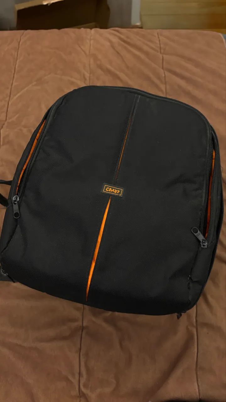 Mochila Crazy para carregar máquina fotográfica