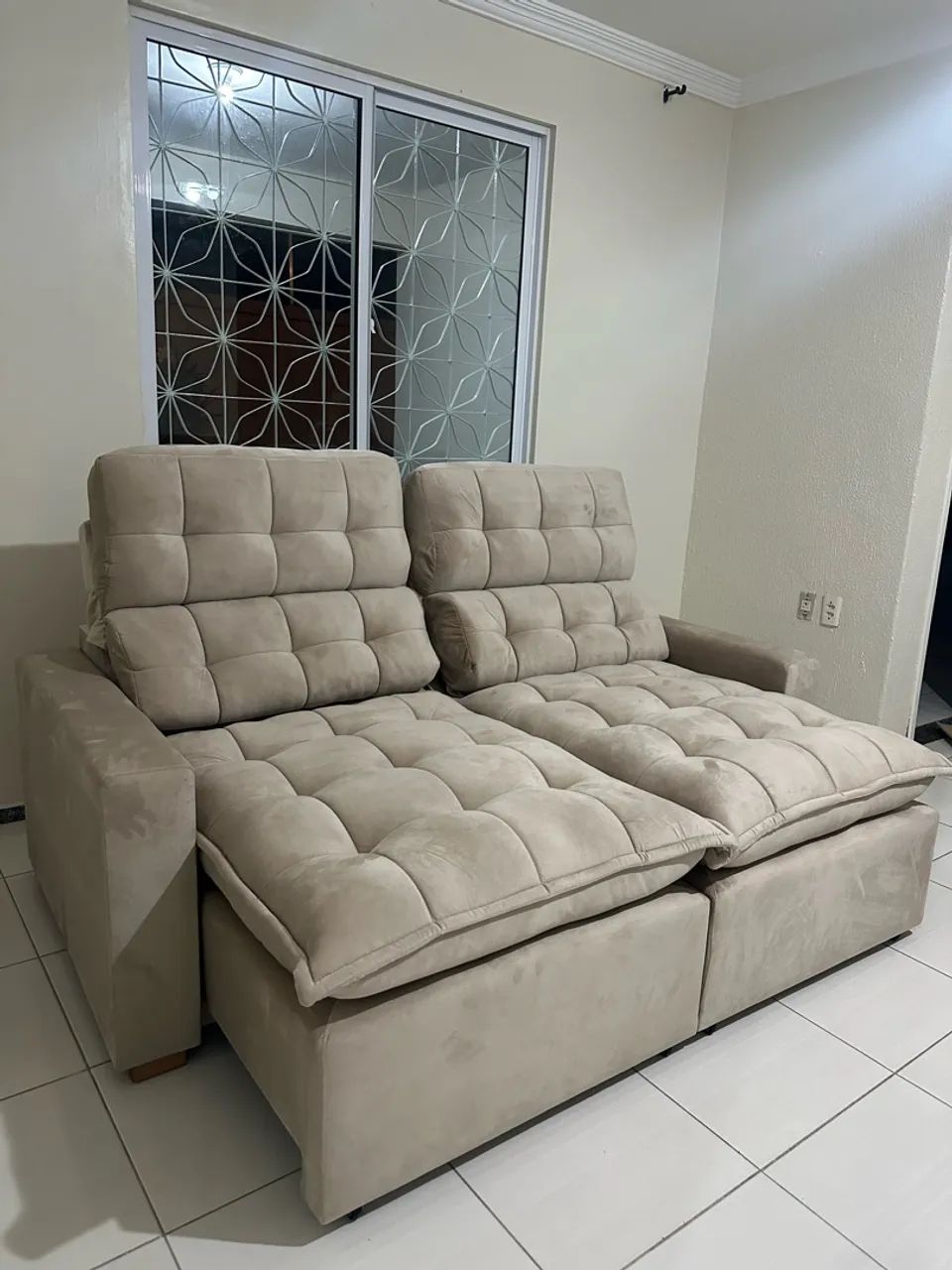 Sofá retr átil reclináveis da fábrica pronta entrega  - Foto 2