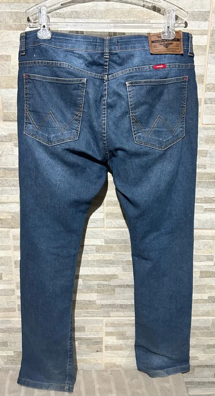 Calça jeans azul Wrangler 44 - Foto 3