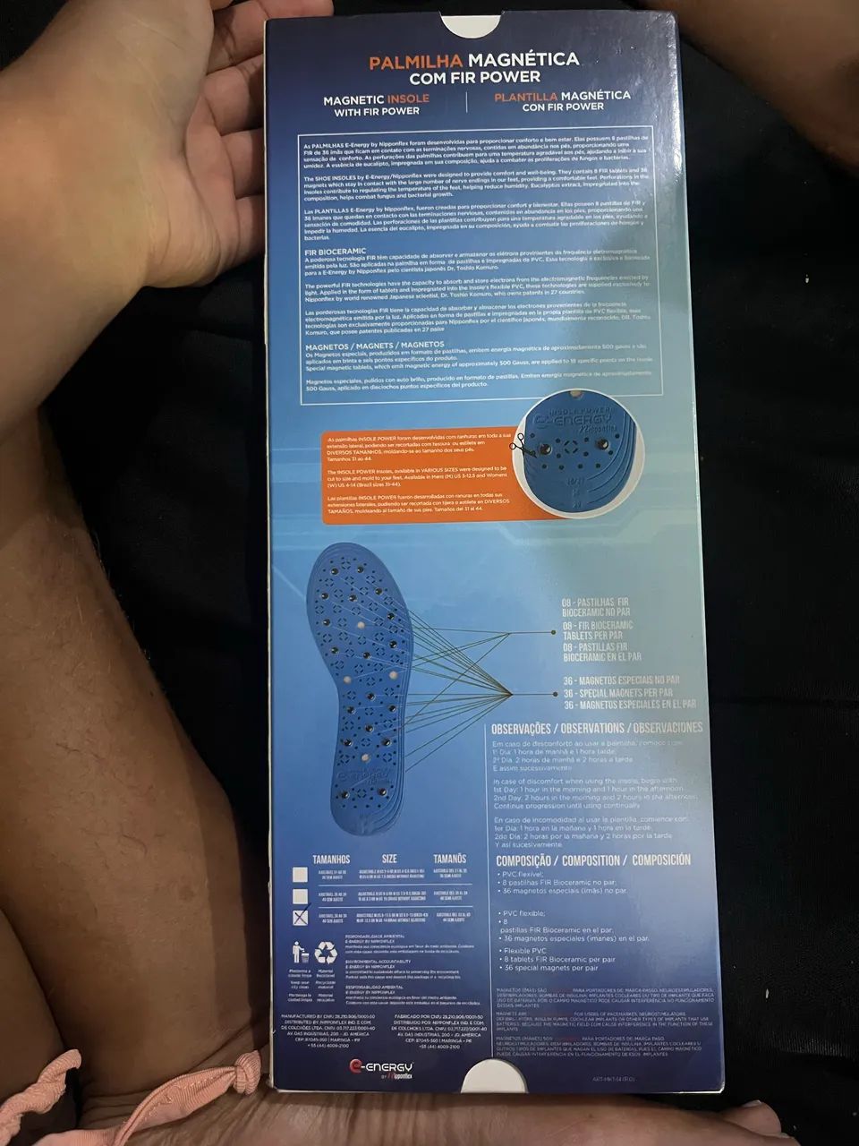 Palmilha ortopédica 