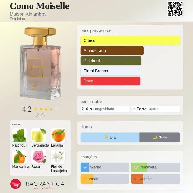 Perfume Árabe Como Moiselle 100ml (Coco Chanel) - Lacrado  - Foto 2