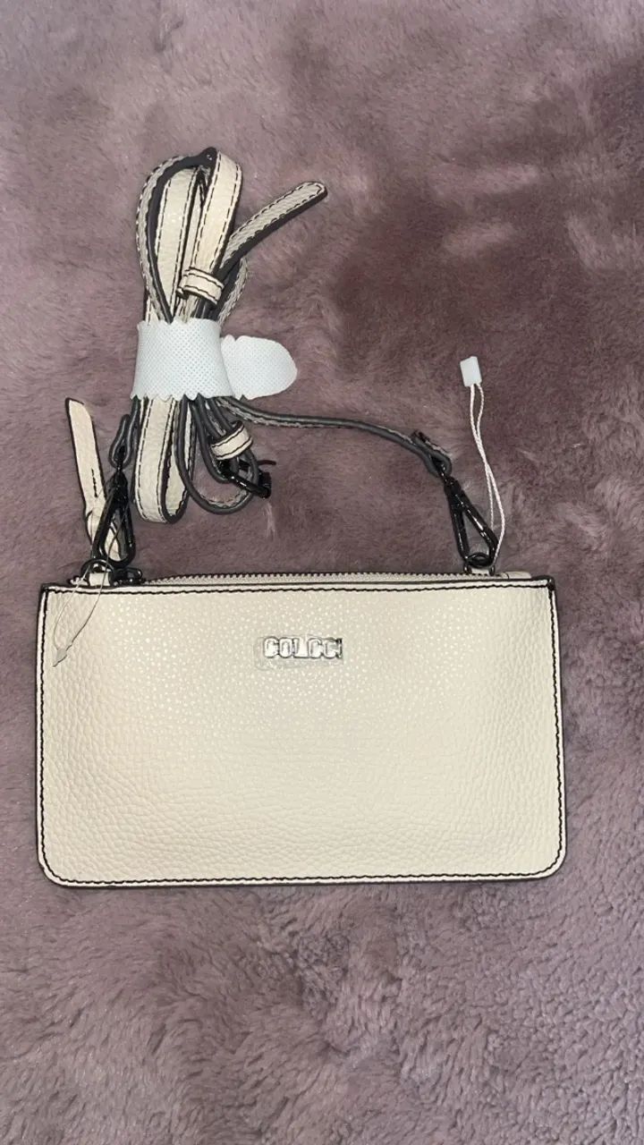 Bolsa Colcci Off-White Texturizada Original - NOVA