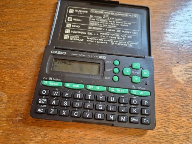 Agenda eletrônica Casio DC-2000 funcionando nostalgia vintage - Foto 2