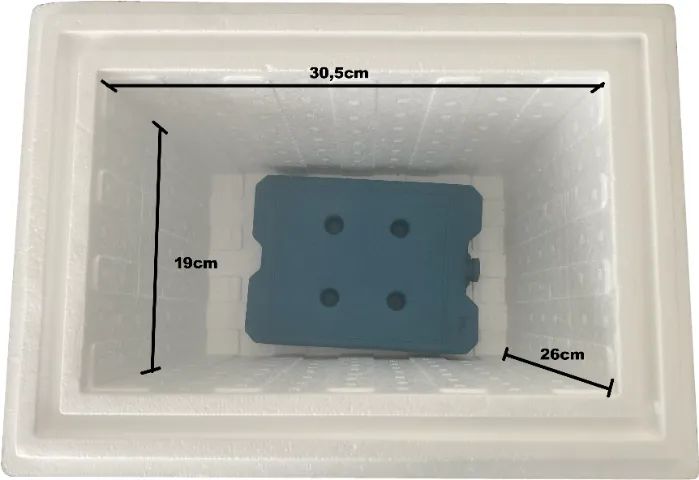 3 Kit Isopor Térmico + 3 Gelos Reutilizáveis Ita Fria 1050 - Foto 3