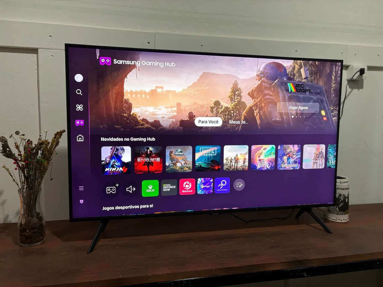 Smart TV Samsung 43? 4K UHD - 43CU7700 - Foto 4