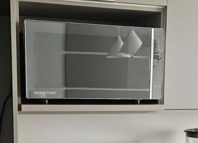 Micro-ondas Brastemp 32L Inox Espelhado - Painel LCD Integrado - Foto 2