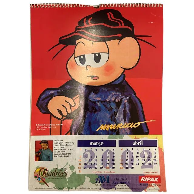 Calendário 2002 Mauricio de Sousa História em Quadrões - Foto 4