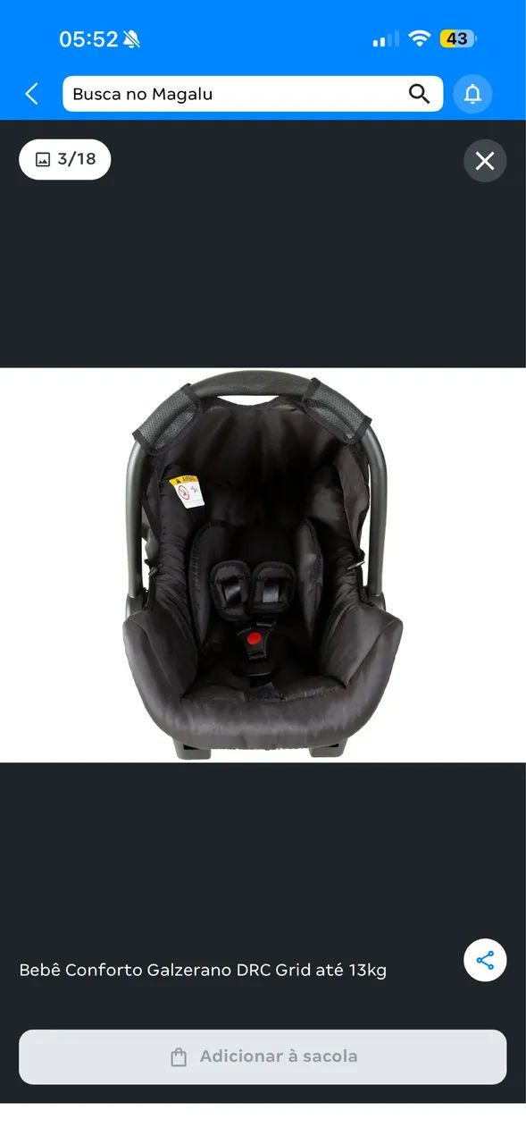 Bebê conforto com base para carro  - Foto 2