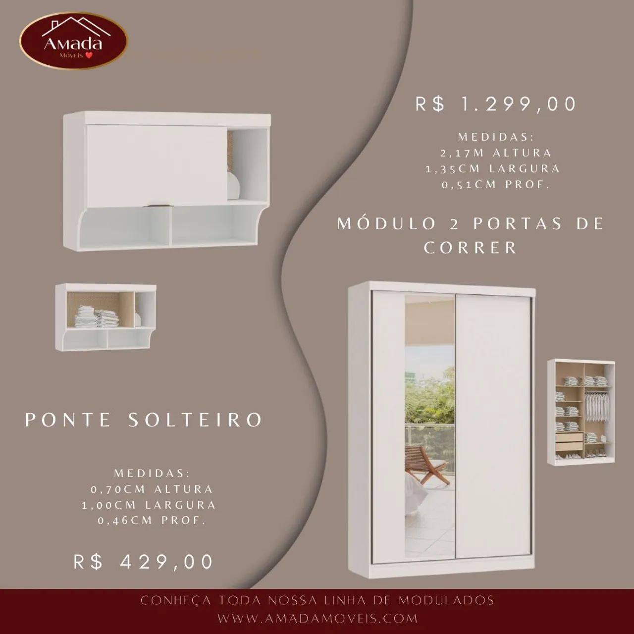 Guarda roupa casal modulado Infinity , à pronta entrega  - Foto 3