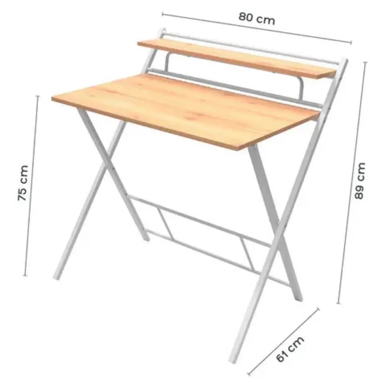 Mesa escrivaninha compacta e funcional - Foto 5