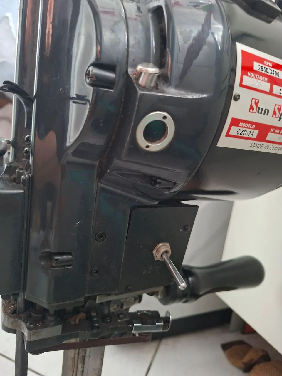 Máquina Corte Tecido10 Polegadas Preta 750w 220v Sun Special<br> - Foto 3