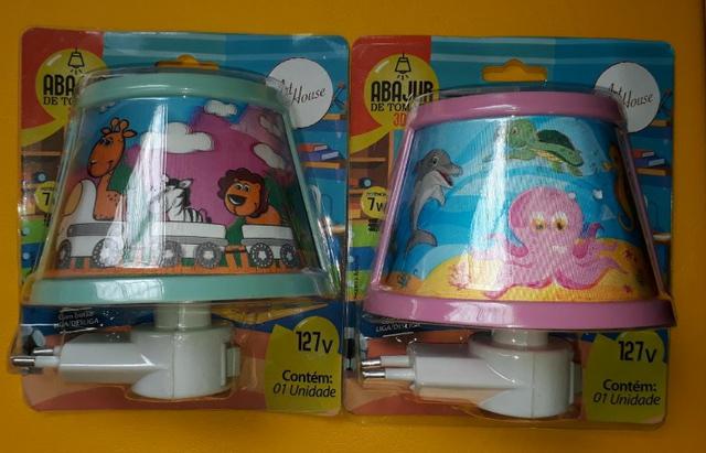 Abajur de tomada infantil 3D