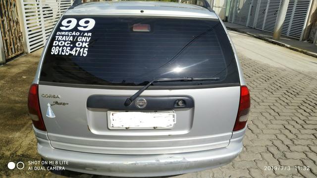 Corsa wagon 99, ar, trava, direção e gnv 6900.00 - Foto 6