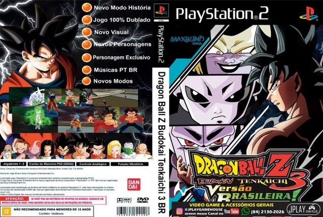 Dragon Ball Z Budokai Tenkaichi 3 Versão Brasileira BETA 3 DUBLADO!! -  Menus + Personagens 