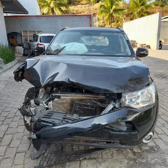 Mitsubishi Outlander 2.0 2014 Airbag Motor Retrovisor Capo Porta Farol Lantena Sucata - Foto 5