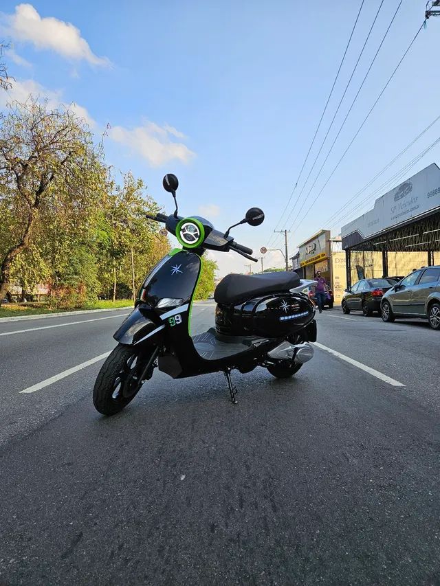 Moto Eletrica Scooter Estilo Custom Retro 3000w