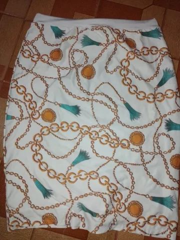 Saia com estampas de correntes - Foto 2