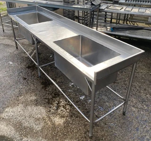 Pia cuba dupla inox