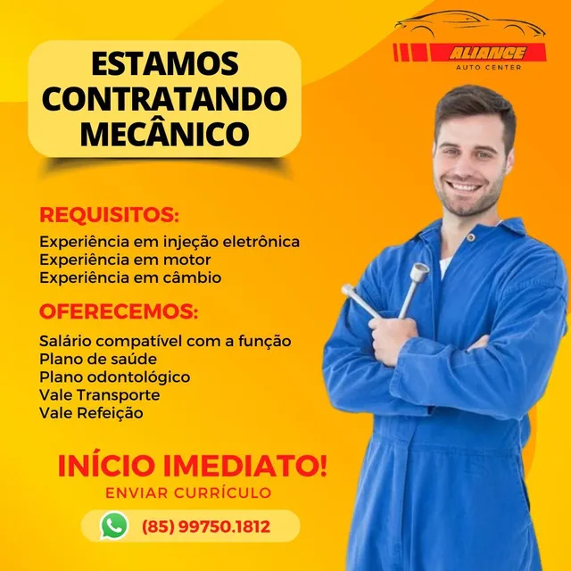 Mecânico Automotivo com experiência comprovada