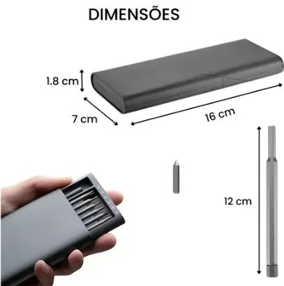 Kit De Chaves De Precisão 25 Peças C/ Estojo Desmonta E Monta Pc Game Celular z766 - Foto 3