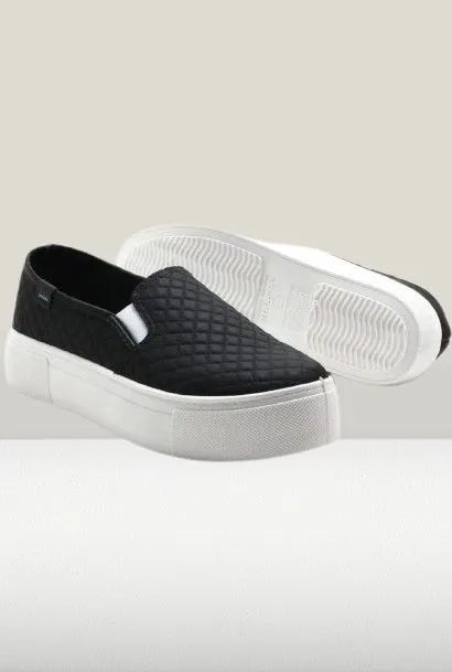 Vendo tênis Feminino Calçado Plataforma Slip on Calce Fácil de Marca Moleca - Foto 2