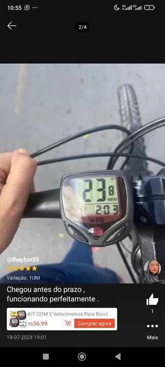 Bicicleta velocímetro - Foto 4
