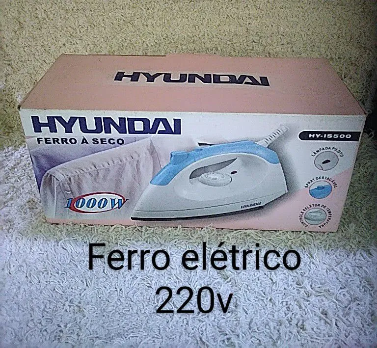 Ferro de Passar Roupa Hyundai 1000W 220V